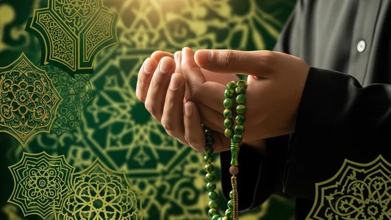 Tesbih çeken bir Müslüman