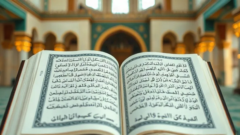 Tevbe Suresi mushaf üzerinde açık duruyor, besmelesiz başlangıcı gösteren detay