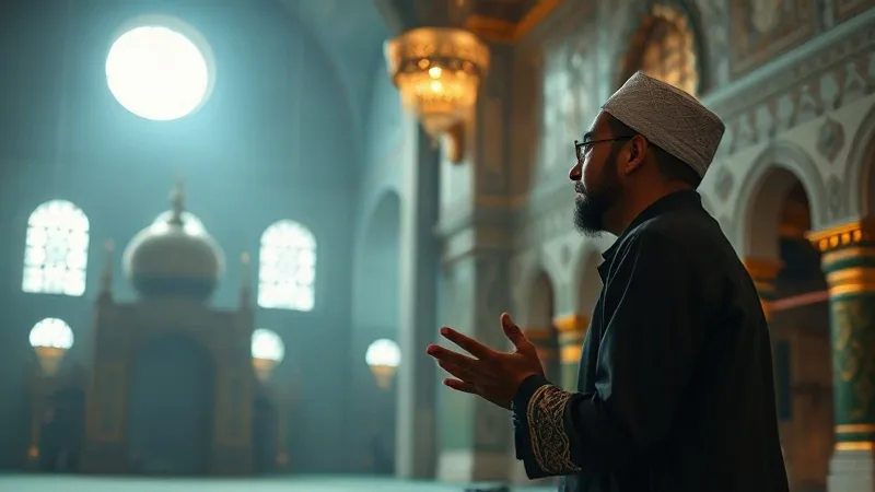 Gece namazında dua eden kişi ve Tur Suresi fazileti huzuru