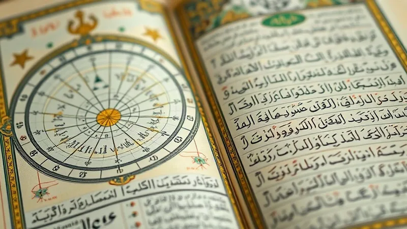 Uluğ Bey Zici el yazması ve astronomi cetvelleri detayı