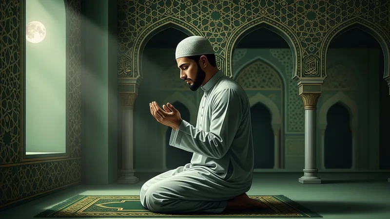 Vitir namazı kılan bir müslüman