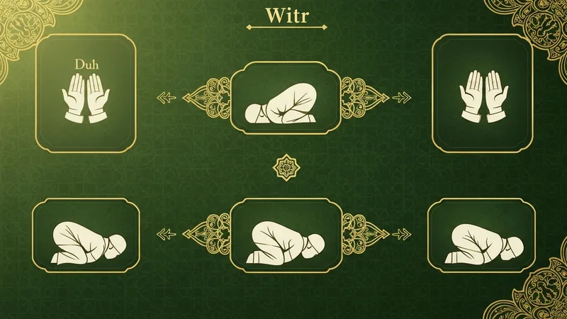 Vitir namazı kılınışı şeması