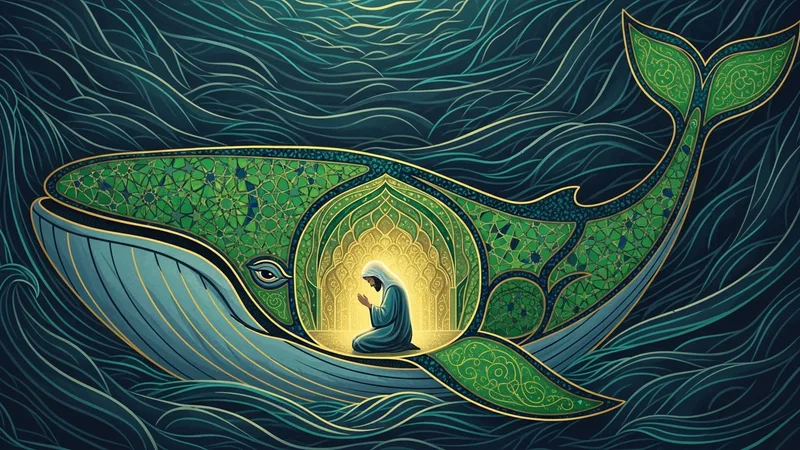 Yunus Peygamber'in balığın karnındaki çaresizliği ve duası